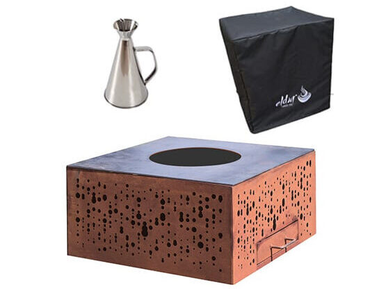 Starter-Set
Braserco eldur Garden Fire Pro Cube 70
inclus couvercle de protection et bidon d'huile